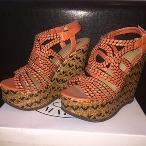 Orange Striped Wedges